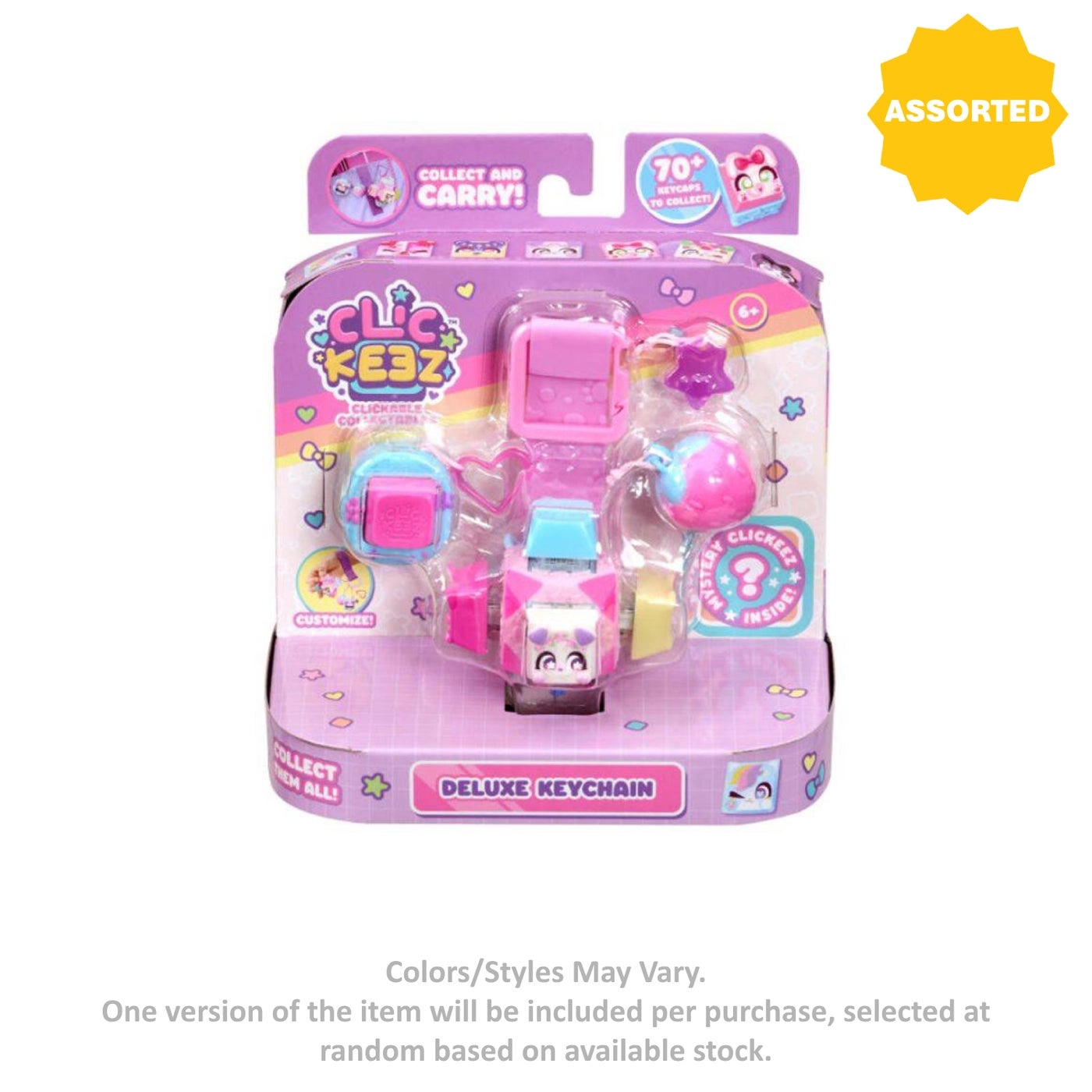 CLICKEEZ Clickable Deluxe Collectable Keychain - Assorted