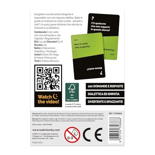 Ask Me Not - Travel Party Game (Italian)