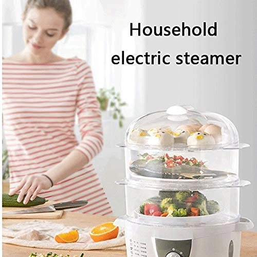 Household Electric Steamer - 3 layers (4 liters)