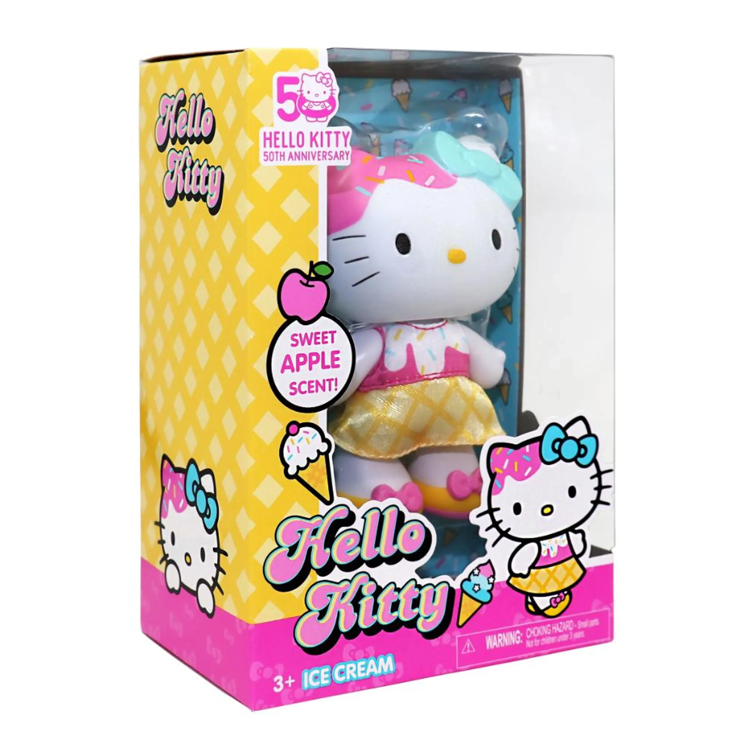 Hello Kitty Ice Cream Doll - 4-Inch Sweet Apple Scent Ages 3+