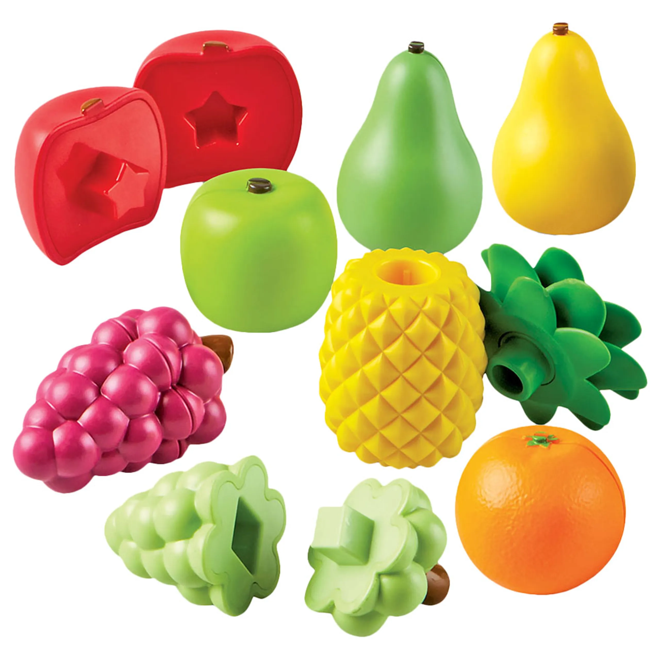 Learning Resources Snap N Learn Fruit Shapers - Suitable for 2 years and above 16 pieces