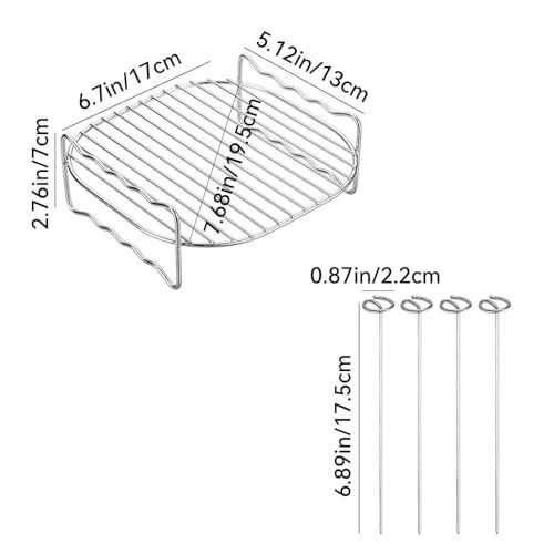 Double Layer Rack - Stainless Steel 4 piece(s)
