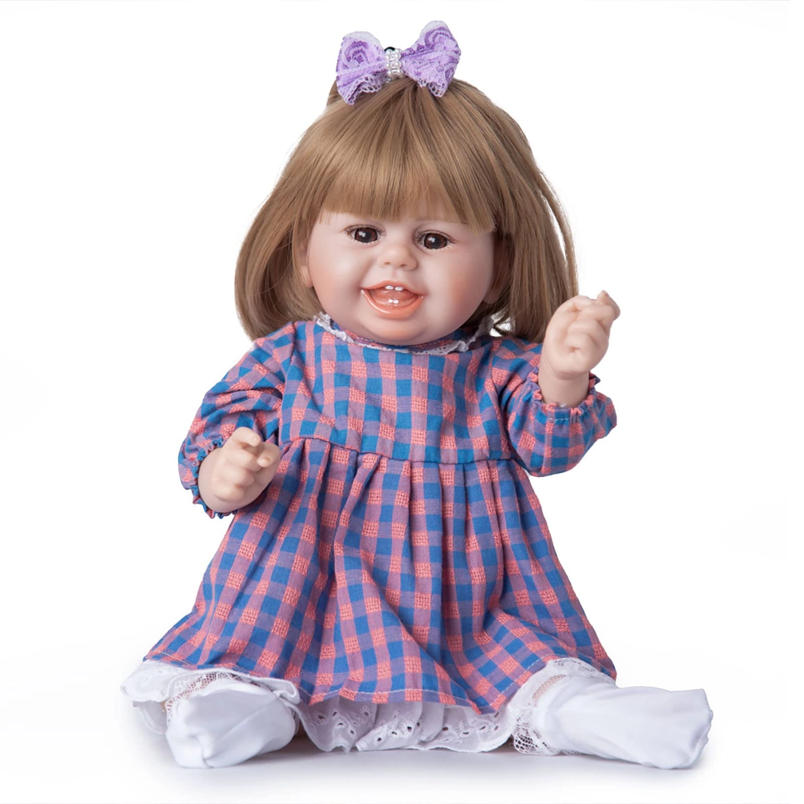 Rebirth Baby Doll - 48cm/58cm Silicone Limbs Cloth Body Panda Clothes Gift Set