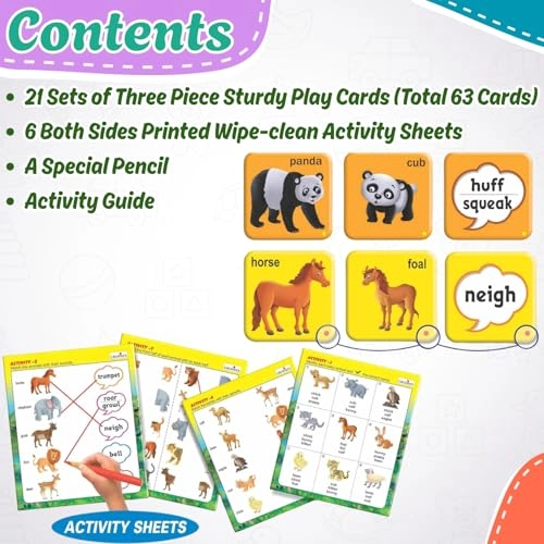 Animals Their Babies & Sounds - 4 years and up 63 pieces