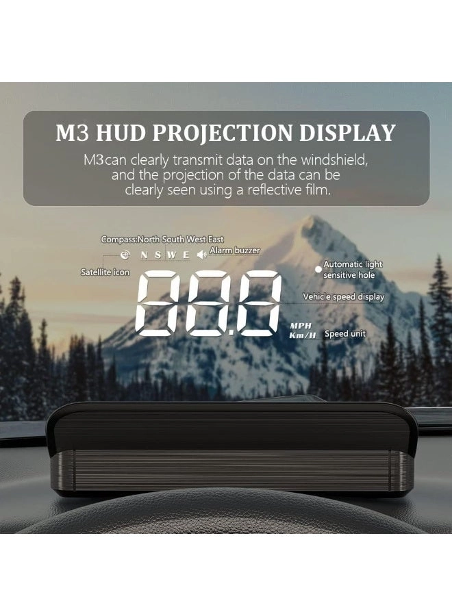 M1 - Windshield Projection Heads Up Display GPS Speedometer