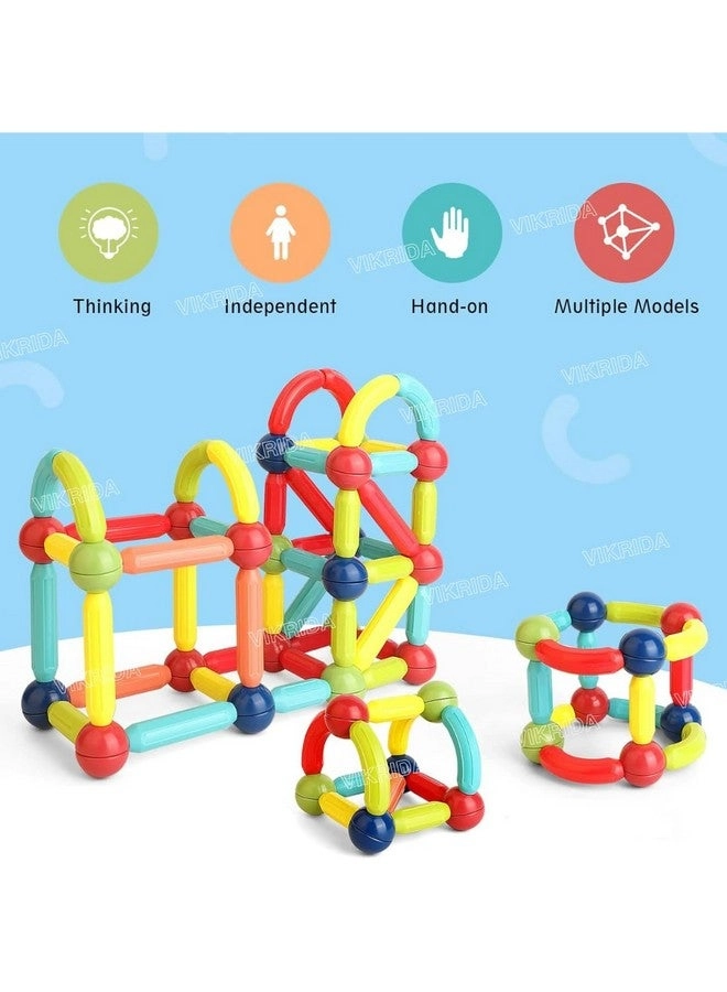 Magnetic Sticks - Construction 52 pcs