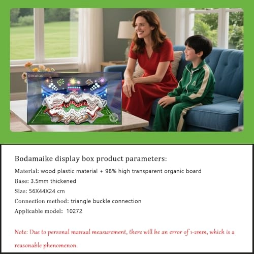 Display Case for 10272 Stadium - 56 x 44 x 24 cm 3 mm acrylic Transparent