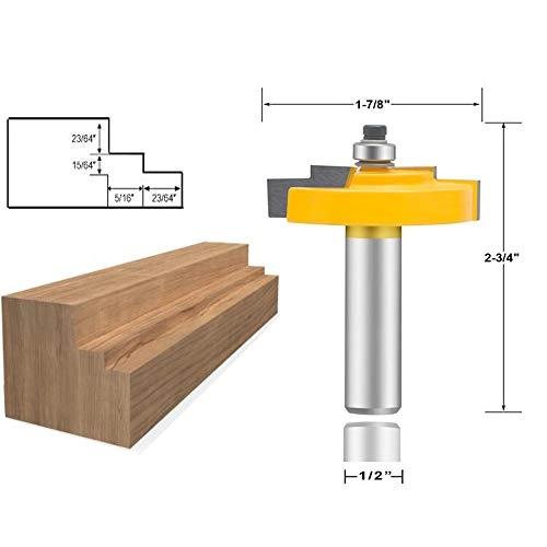 Architectural Molding Router Bit Set - 1/2 Inch 10 PCS