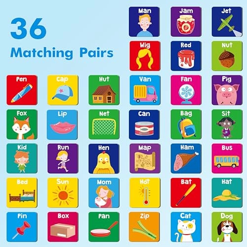 CVC Word Matching Game - 3-6 years 1 pieces