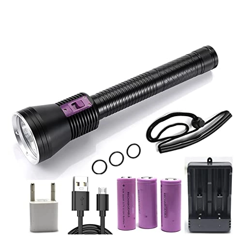 XHP70 Diving Flashlight - 8000 lumens 100m IPX8