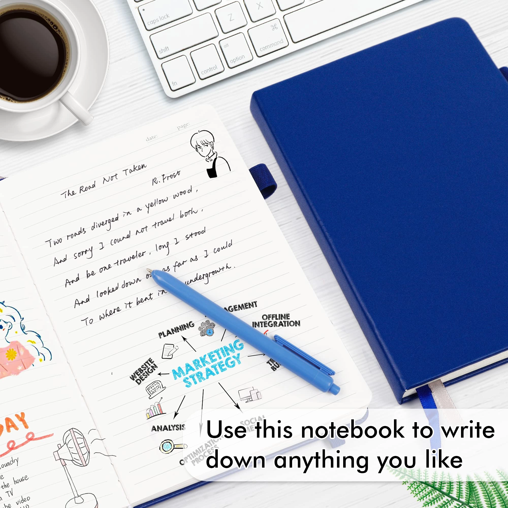 Journal Notebook A5 - Lined 64 Sheets