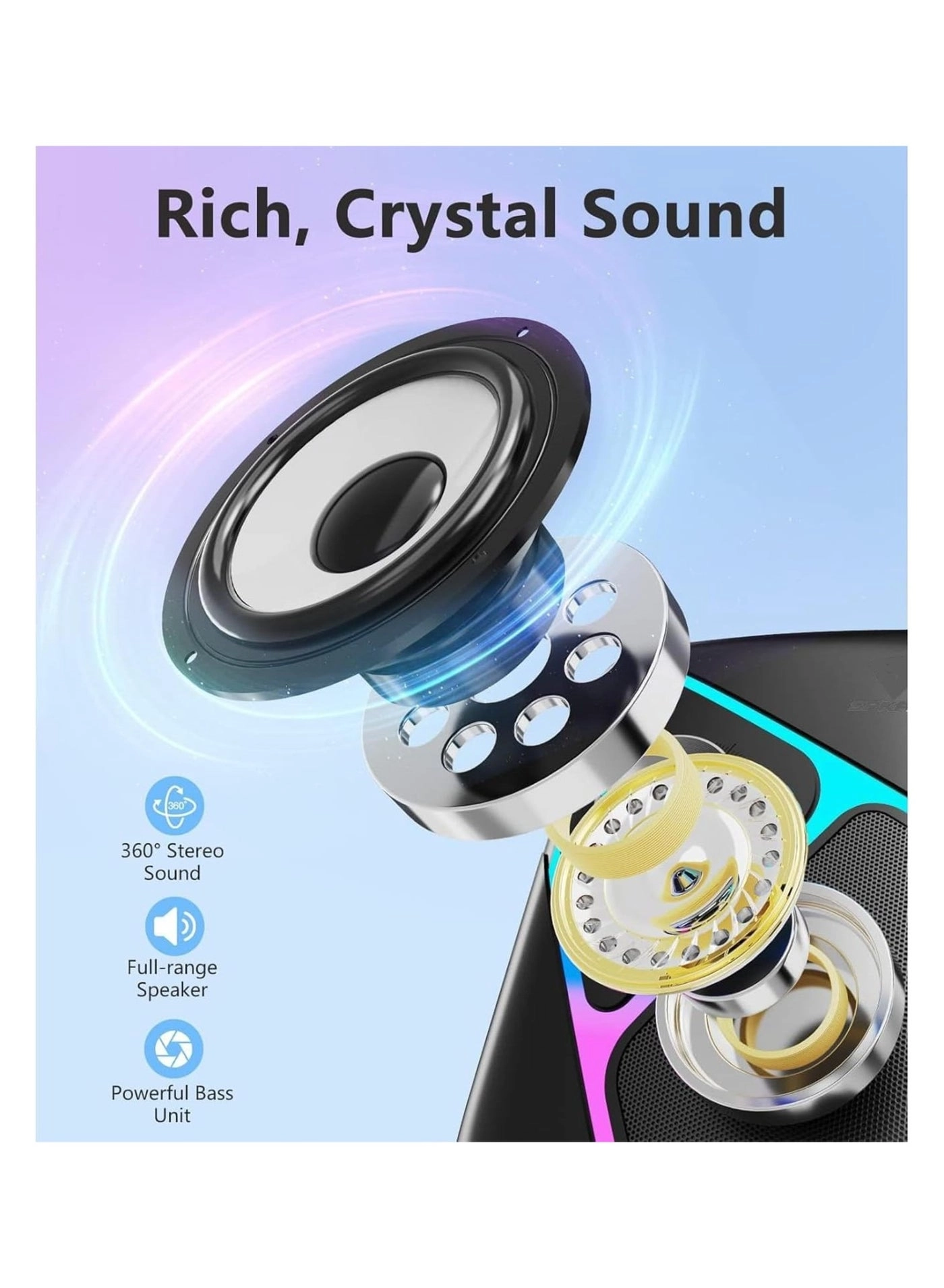 SK-610 - 2.1 RGB Backlight Stereo Sound