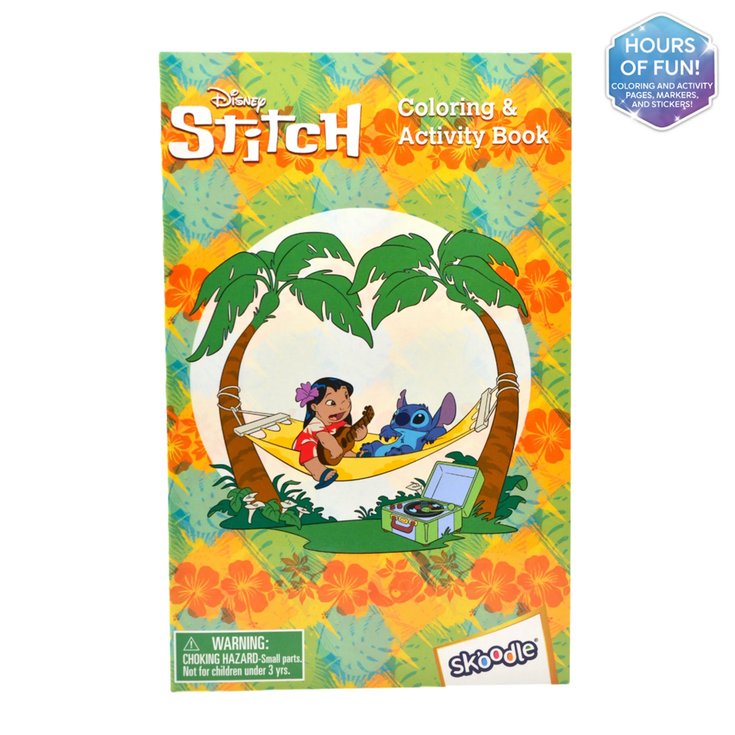 Stitch Coloring & Activity Set - 6 Pcs 3 Vibrant Markers