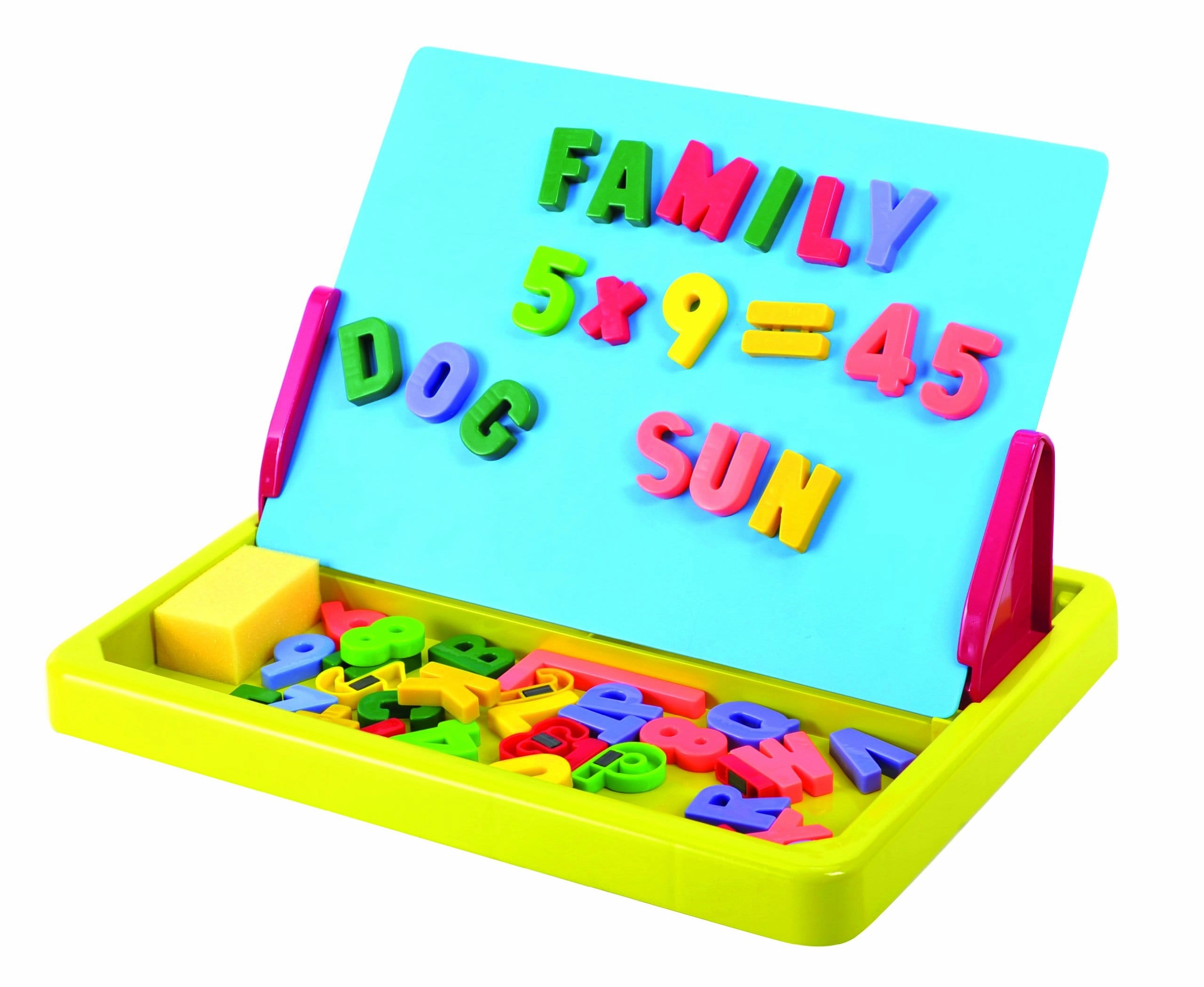 Play&Go Portable Magnetic Alphabet Letter Numbers Drawing Board - 3 Years Above 90 Pcs