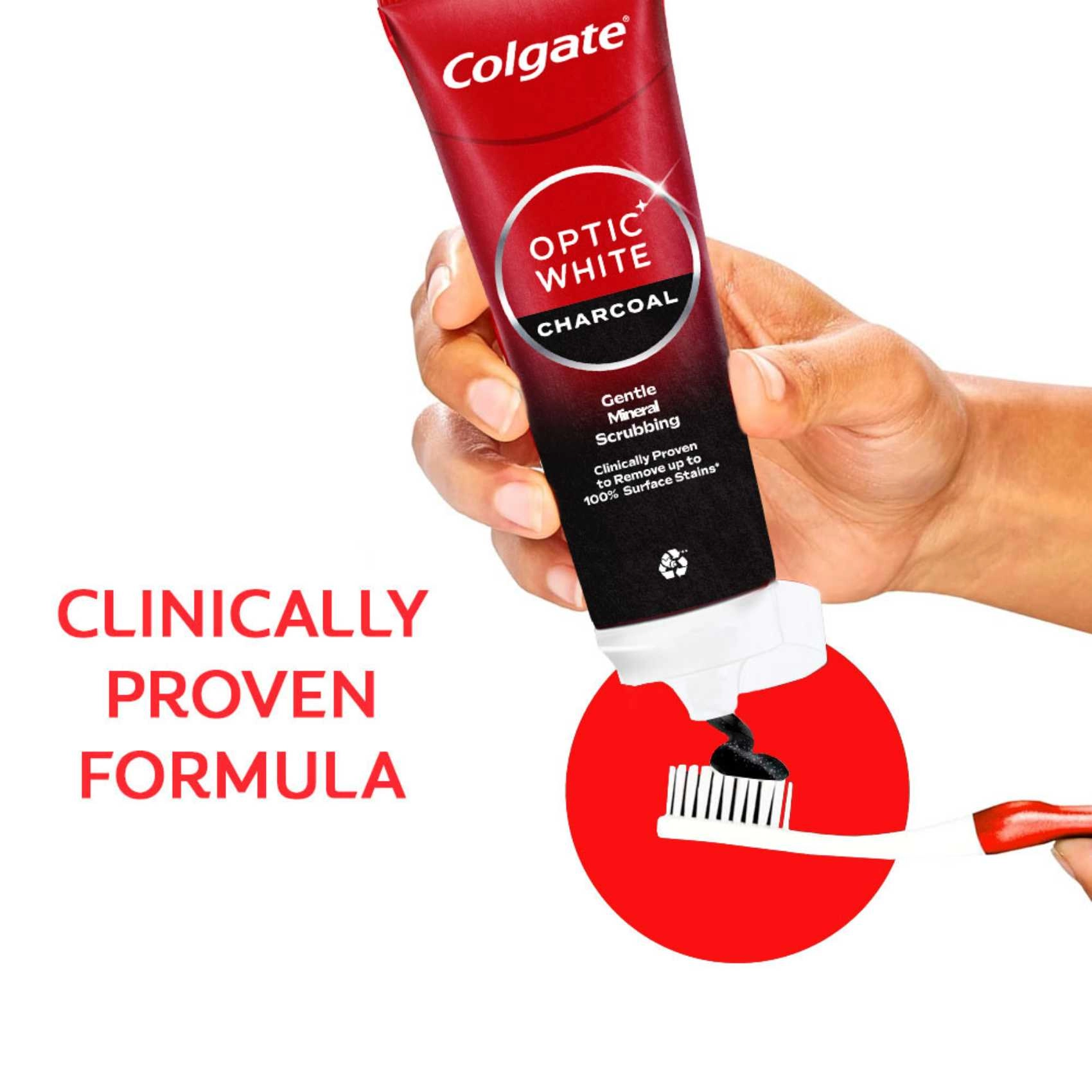 Optic White Charcoal Toothpaste 75ml