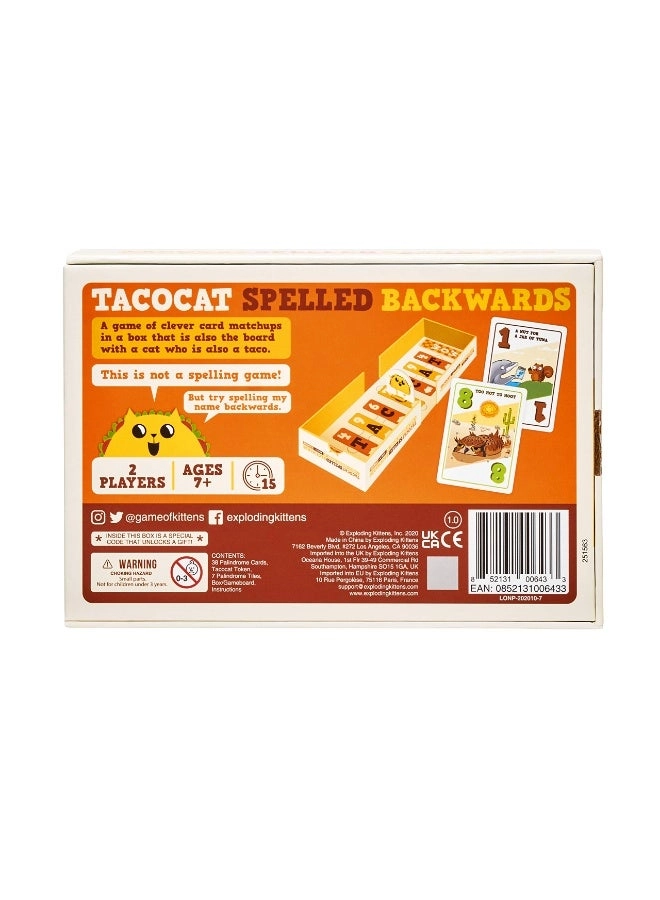 Exploding Kittens: Tacocat Spelled Backwards - Card Game