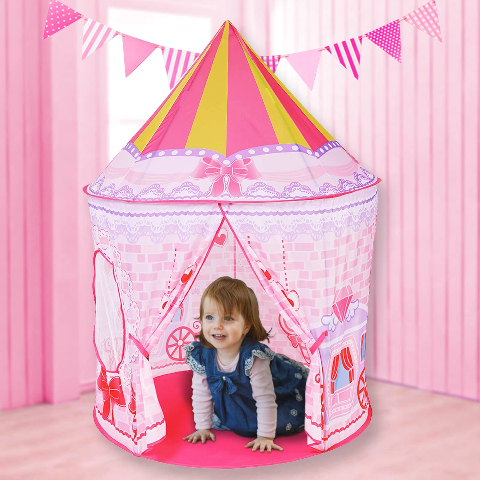 Space Ship Play Tent + Crawl Tunnel + Ball Pit