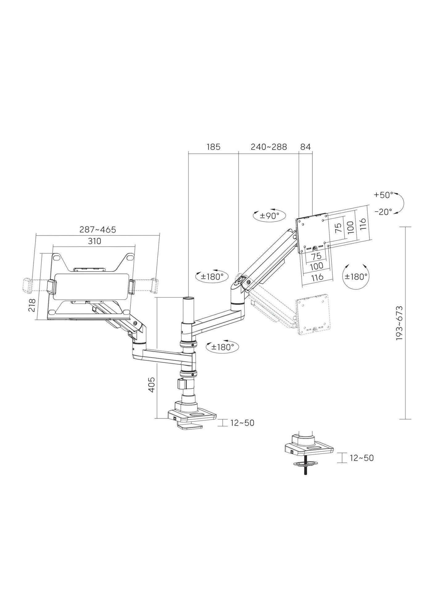 91-LDT69C024PML - 49 in 100x100mm