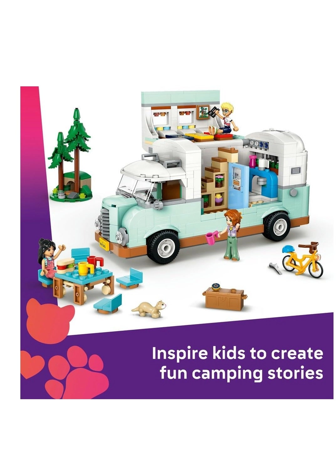 Friendship Camper Van Adventure (42663) - 3 Minidolls Ferret Figure