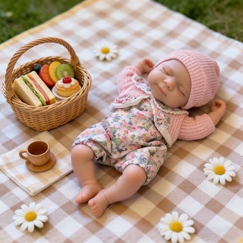 Reborn Baby Doll - 12 inch Girl Pink Floral Ages 3+