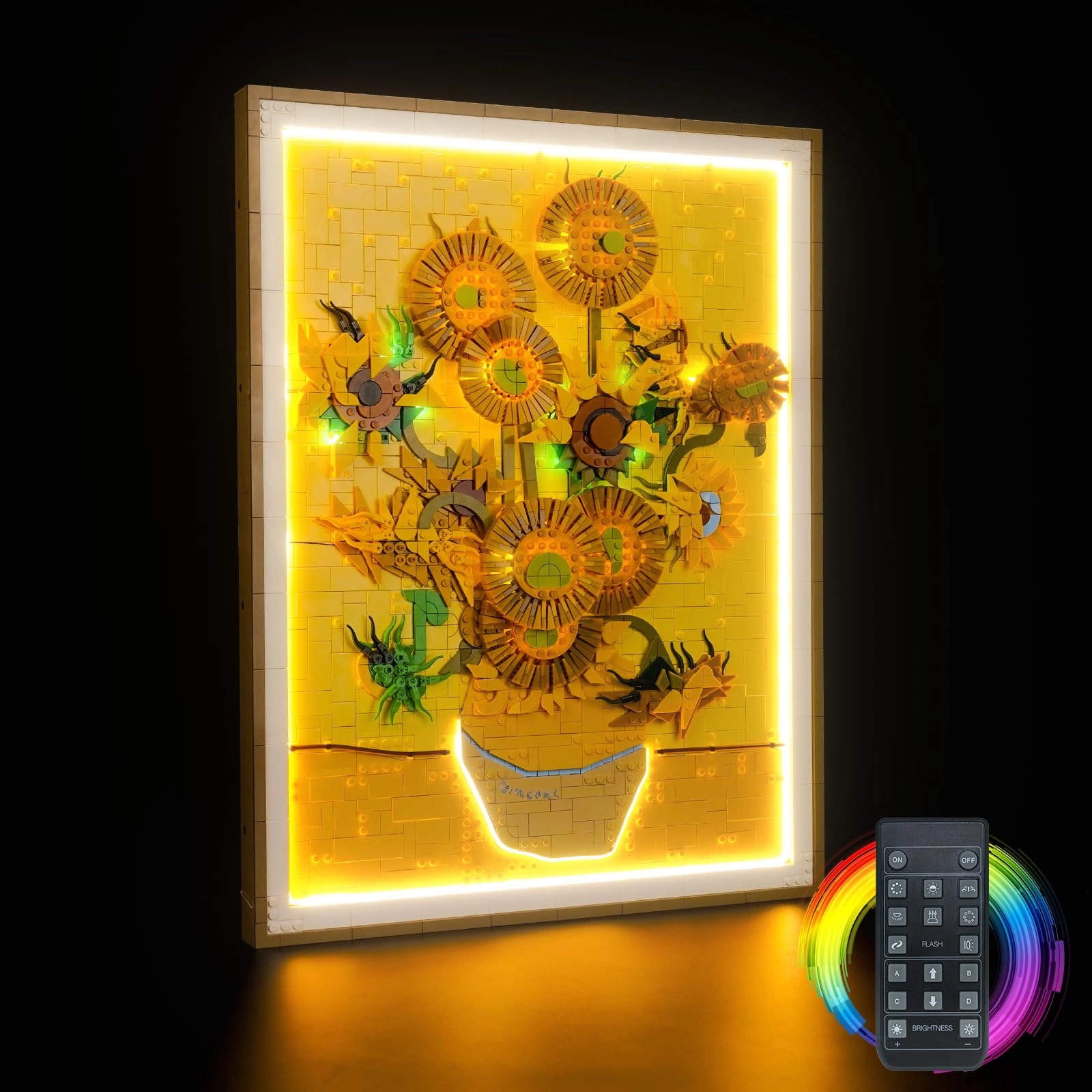 BrickBling Remote Control Light Kit - 31215 Vincent Van Gogh Sunflowers