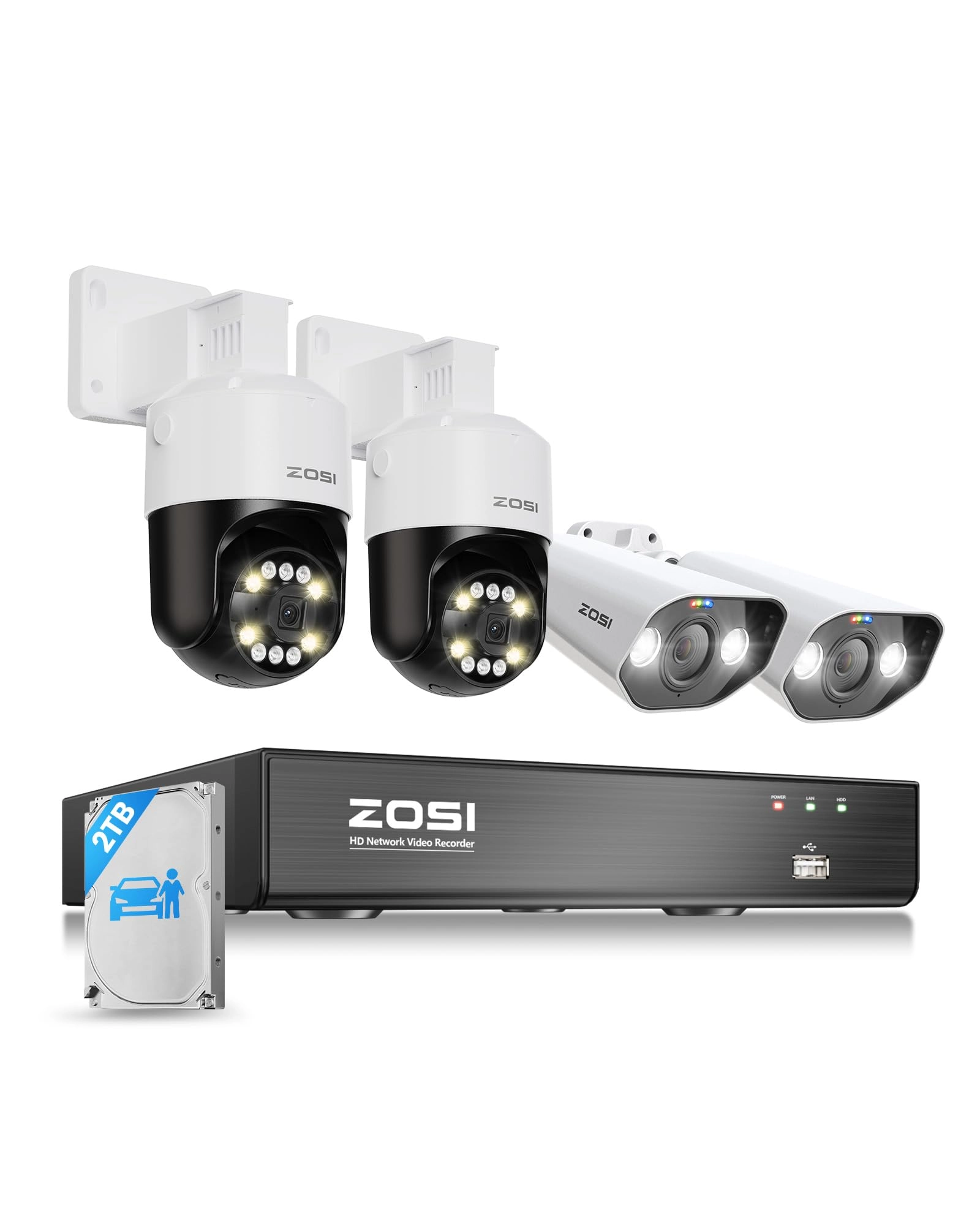 8CH 5MP 3K Lite - 4 Cameras