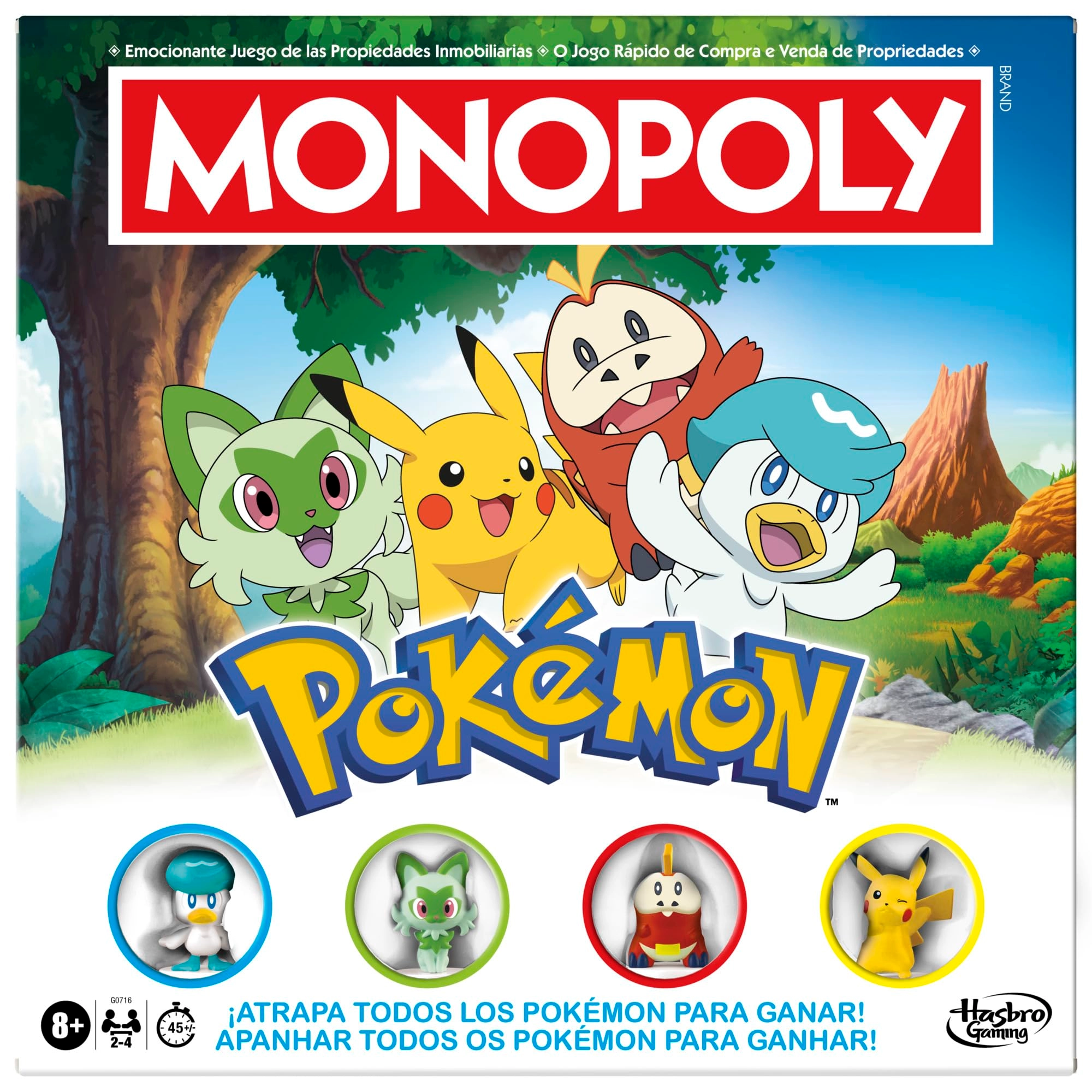 Hasbro Monopoly: Pokémon Edition (Portuguese, Spanish)