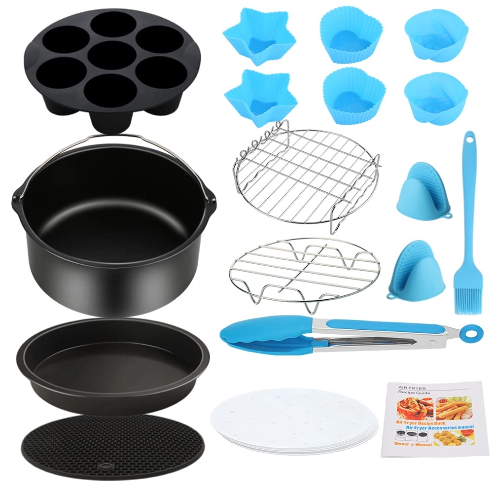SIKKINGK Air Fryer Accessories - Stainless Steel 12PCS