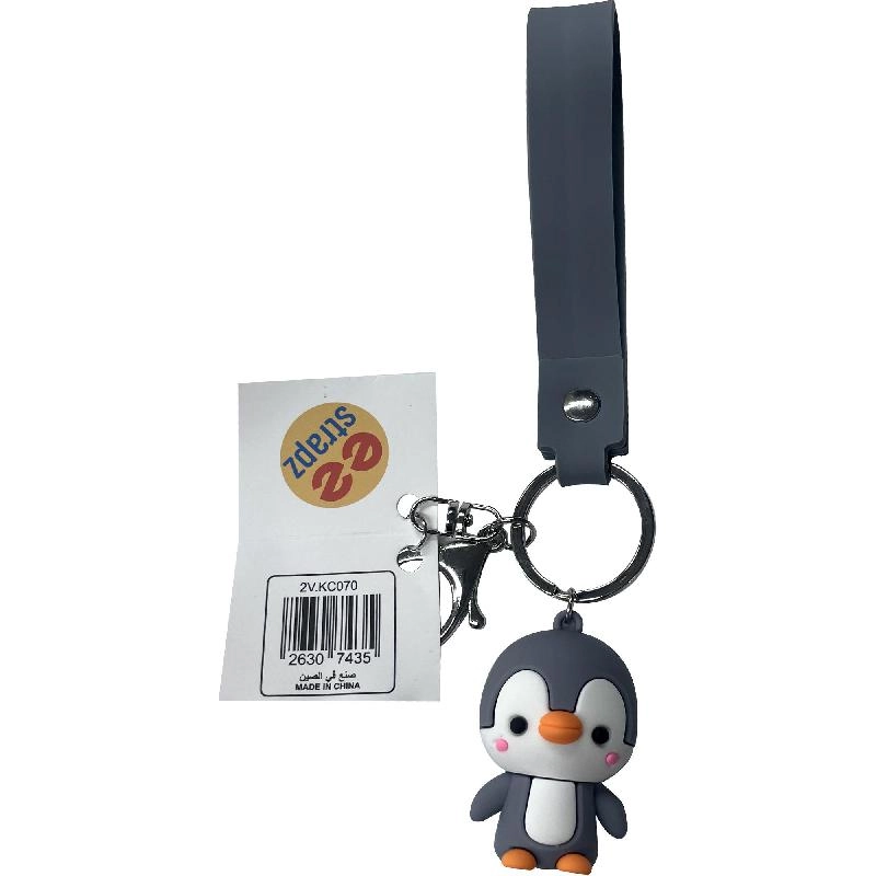 Non Branded Keychain - Penguin Grey