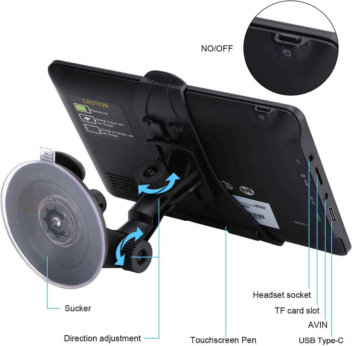 Navegacin GPS para coche - 7 inch United States Canada Mexico