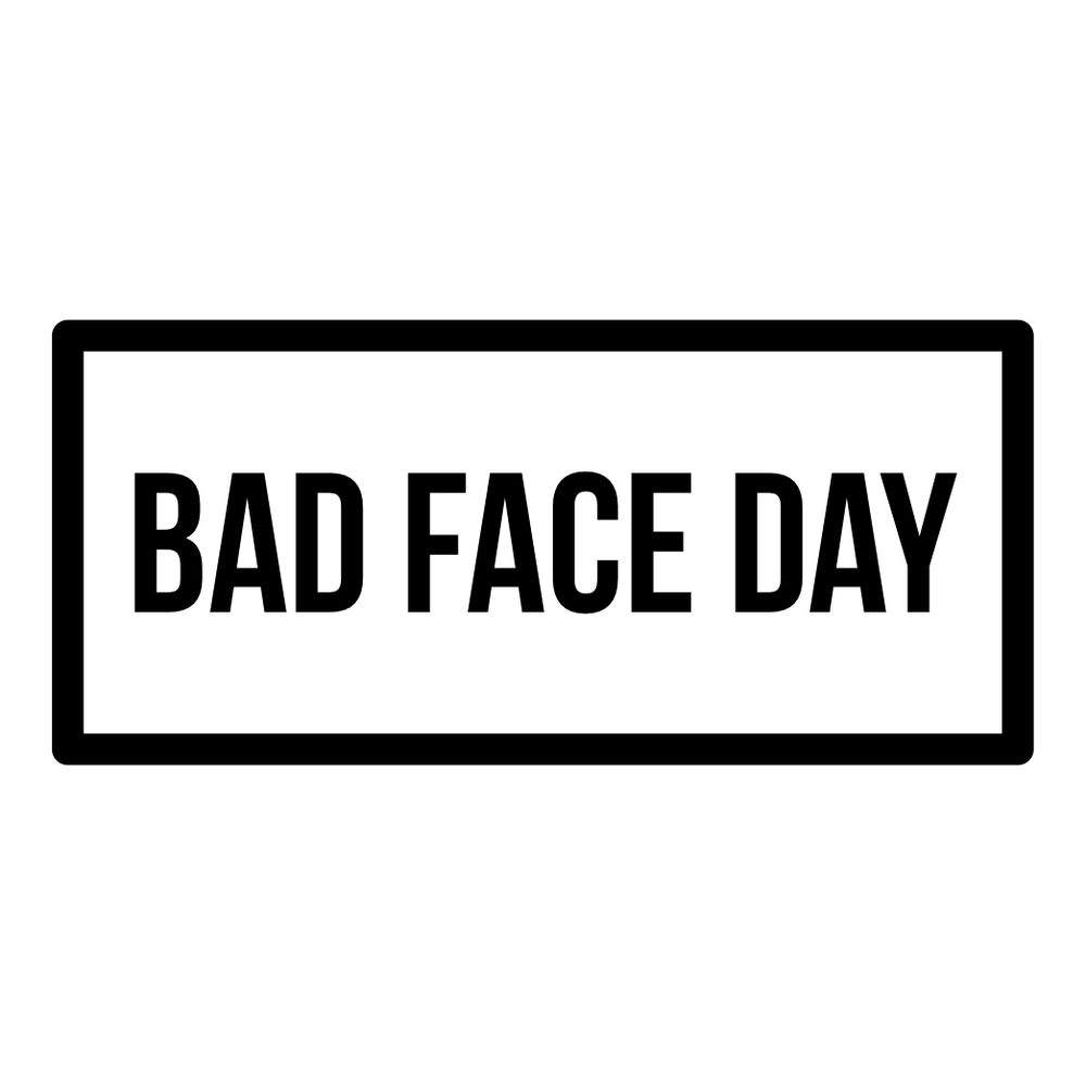 THREE MONKEYS CONCEPTS Bad Face Day - 8 x 5.5cm