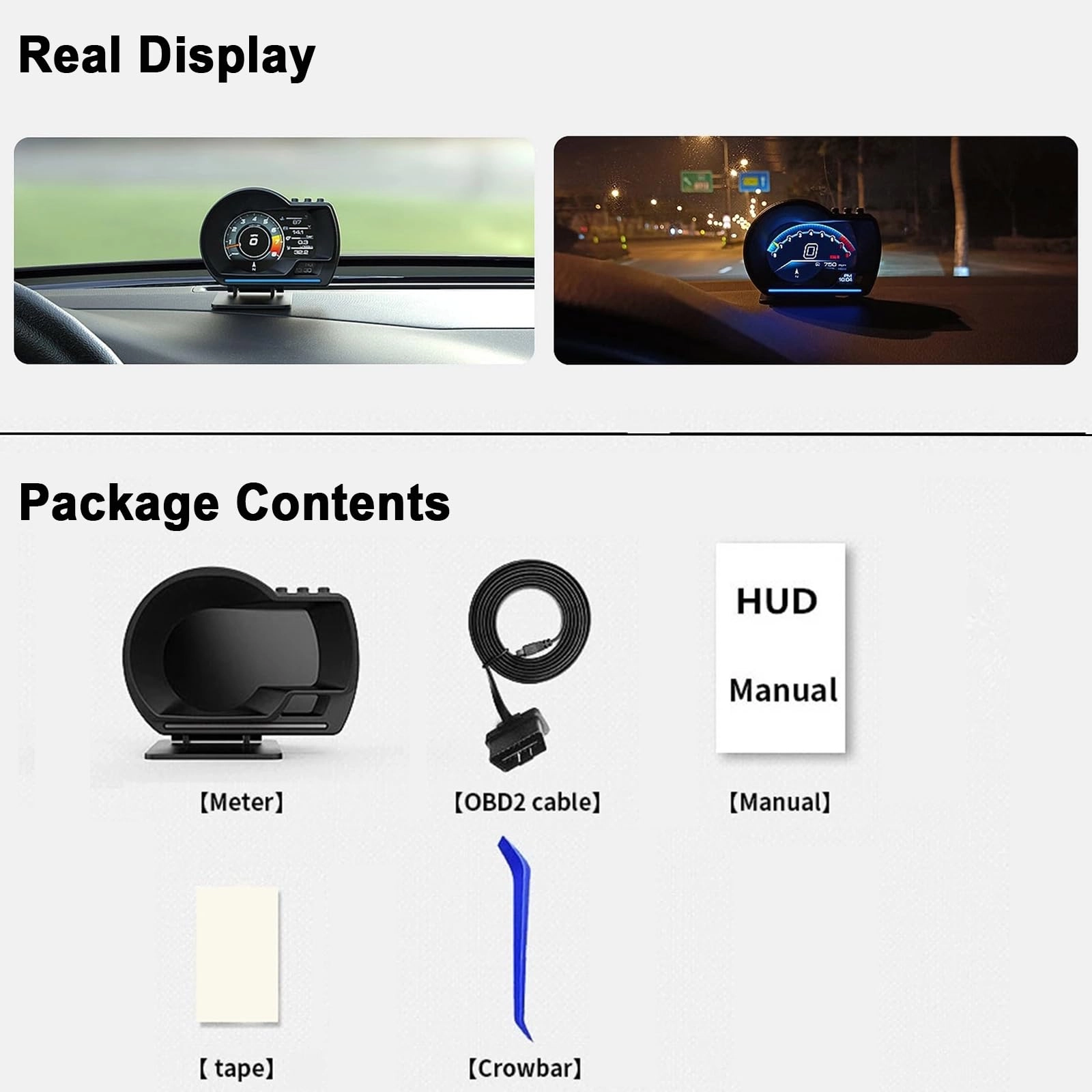 Head Up Display - OBD2 GPS Dual System