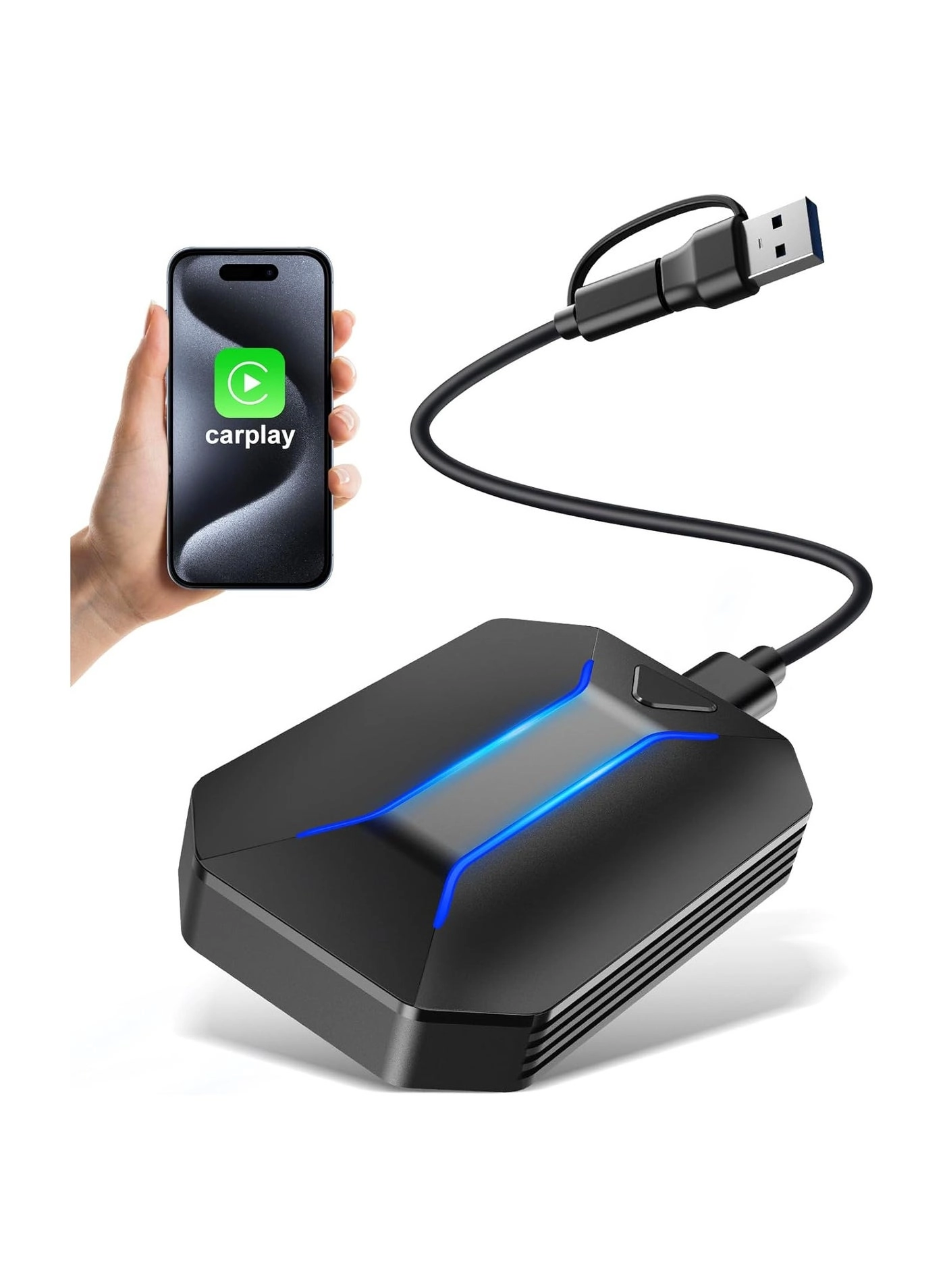 Wireless CarPlay Adapter - 5GHz USB-C USB-A