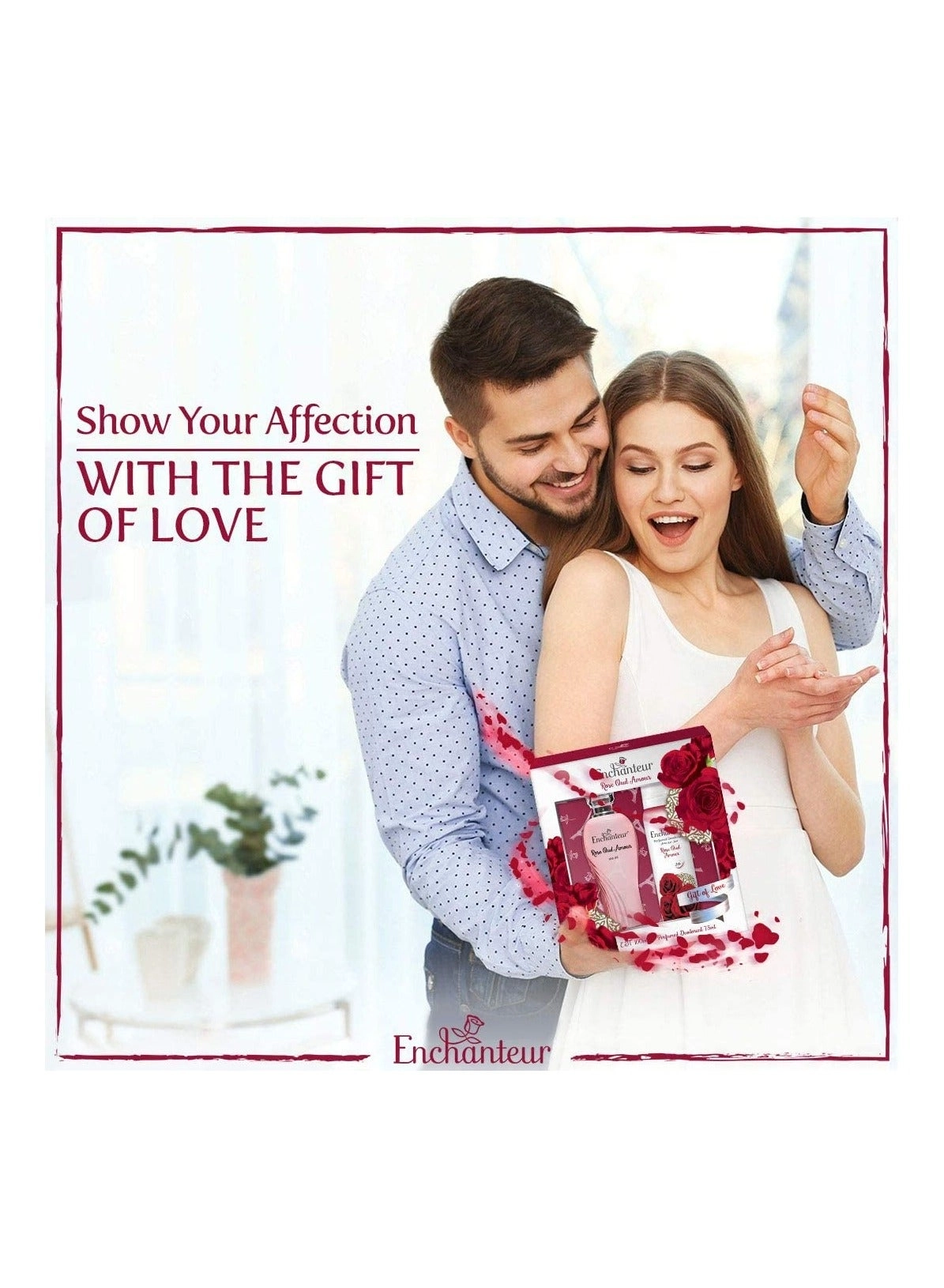 EDT - Rose Oud Amour 175 ml + Perfumed Deodorant