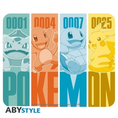 Pokémon Kanto Starters Woven Fabric Mouse Pad - 23.5x19.5 cm