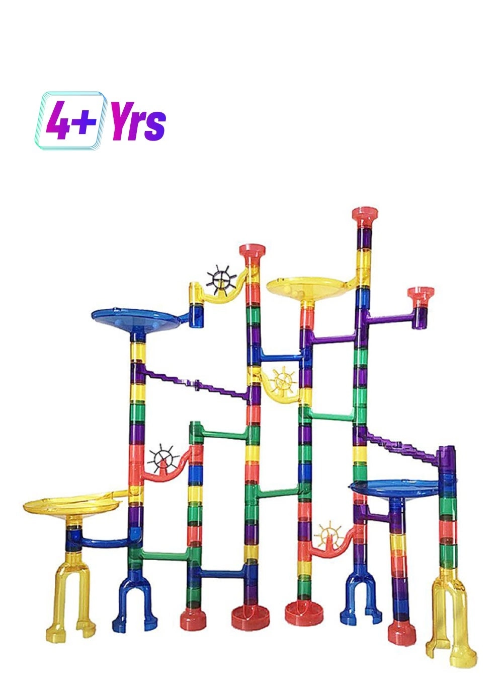 Beauenty Marble Run Fun Race Track - 4+ Years Multicolour