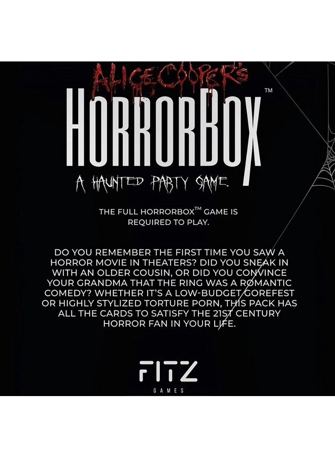 Alice Cooper's HorrorBox: Modern Movies Expansion Pack - Ages 14+ 40 Cards