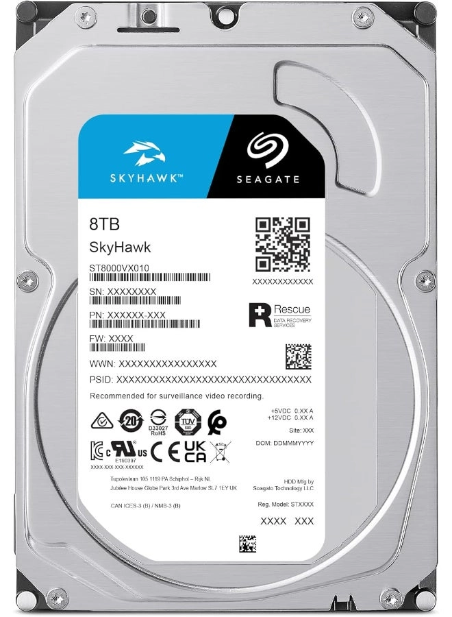 (Renewed) Skyhawk 3.5" SATA I (ST8000VX010) - 8 TB