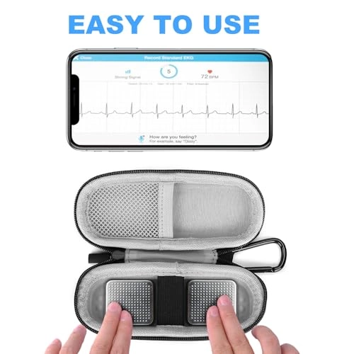 Kardiamobile Ekg Monitor Case - Black Waterproof EVA