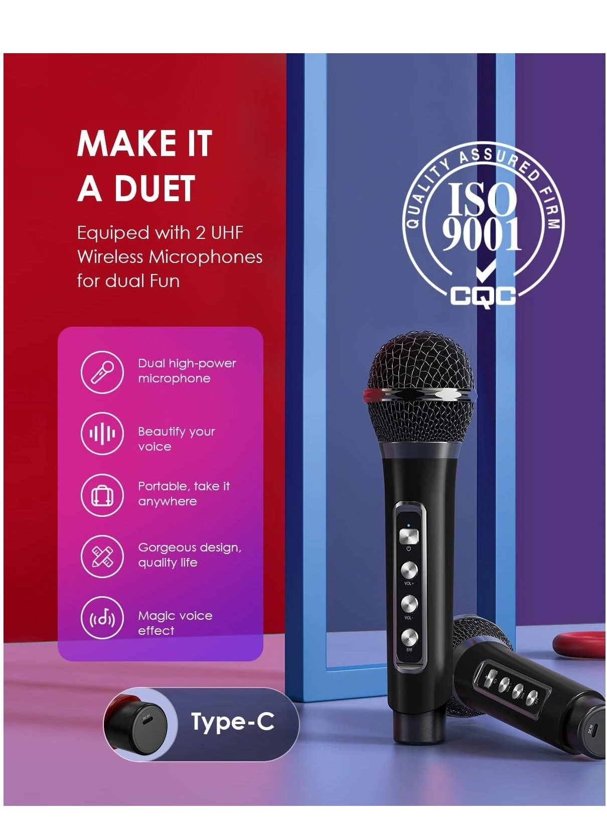 Pro Ys 202 - 2 UHF Wireless Microphones