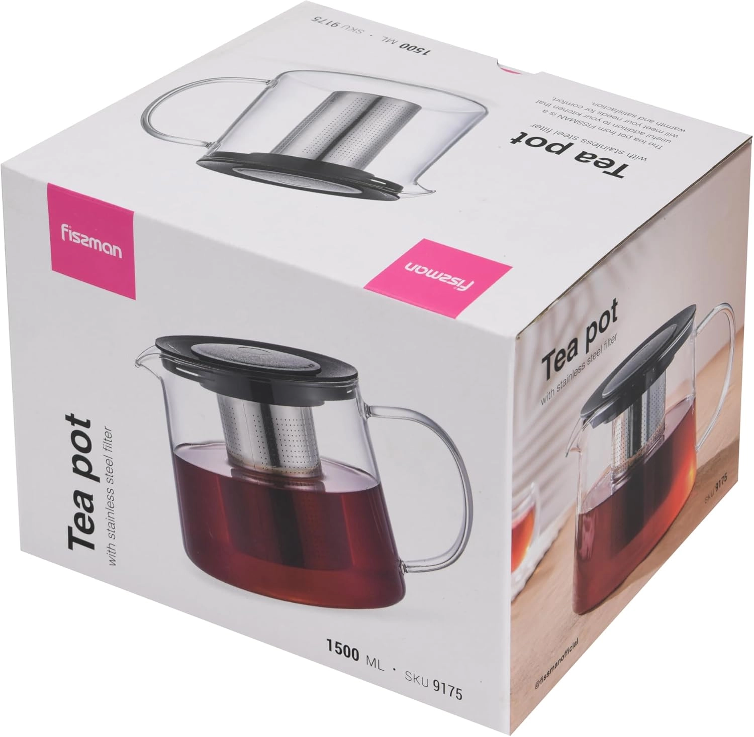 Tea Pot - Borosilicate Glass 1500ml