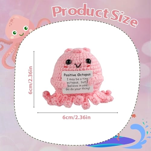 Octopus Crochet 6.7 cm - Handmade Multicolored