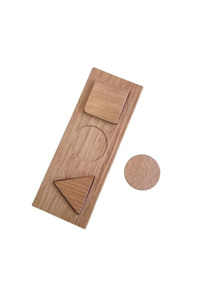 Wooden Shapes Strip - Suitable for 12 months and above 4 pieces