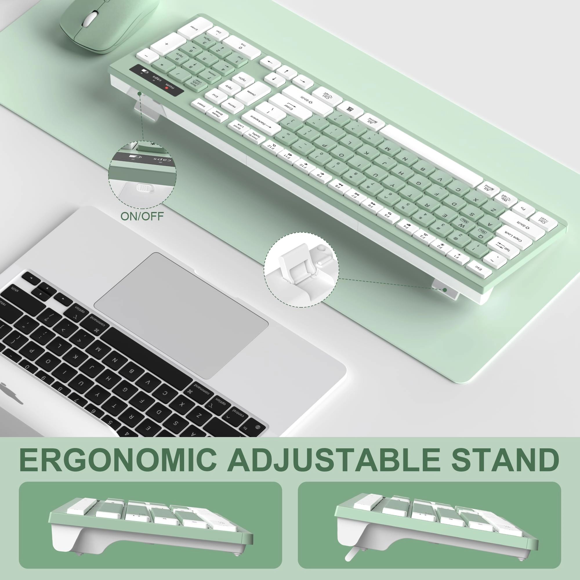 Ergonomic Wireless Keyboard - Wired