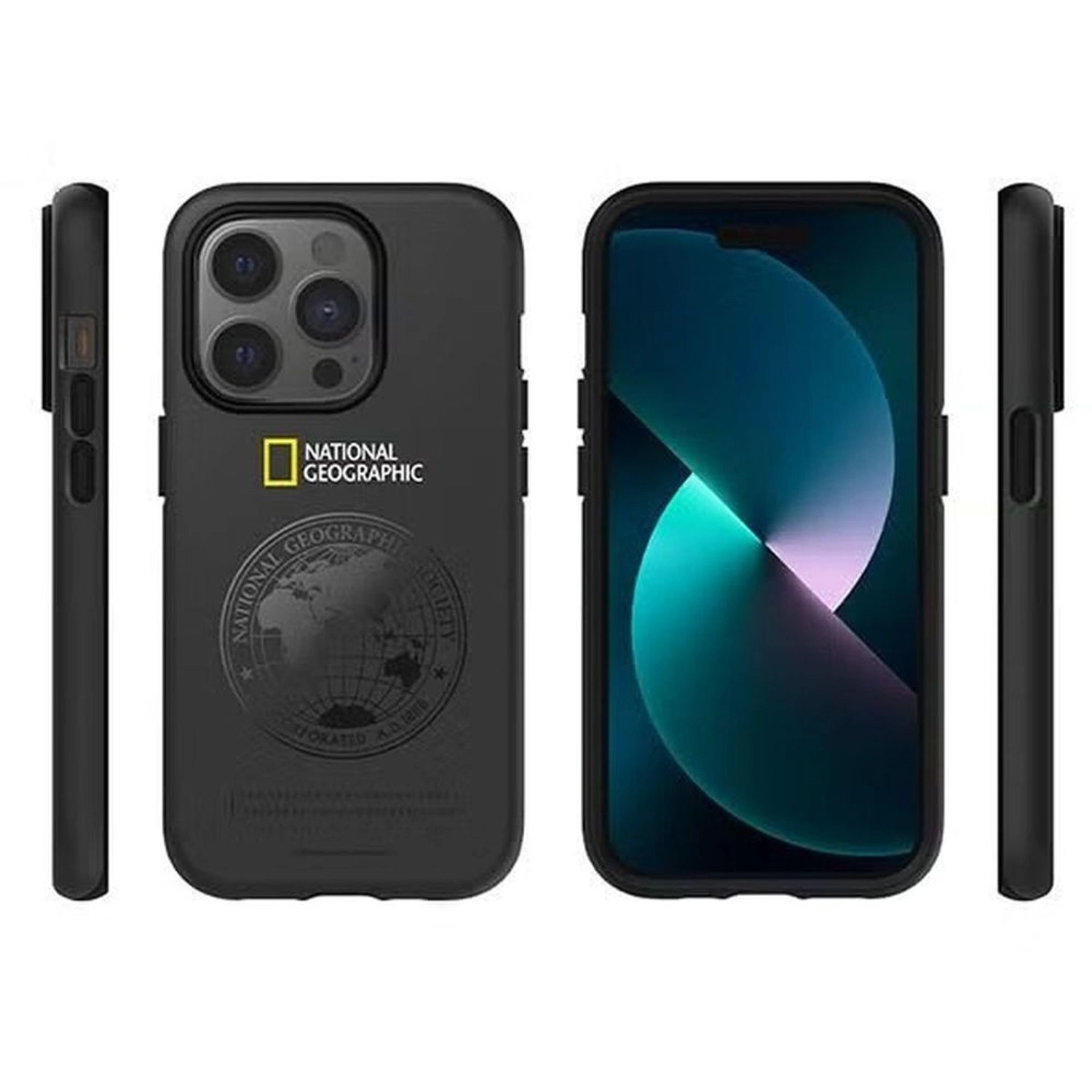 National Geographic Global Seal Double Protective Case for iPhone 14 Pro