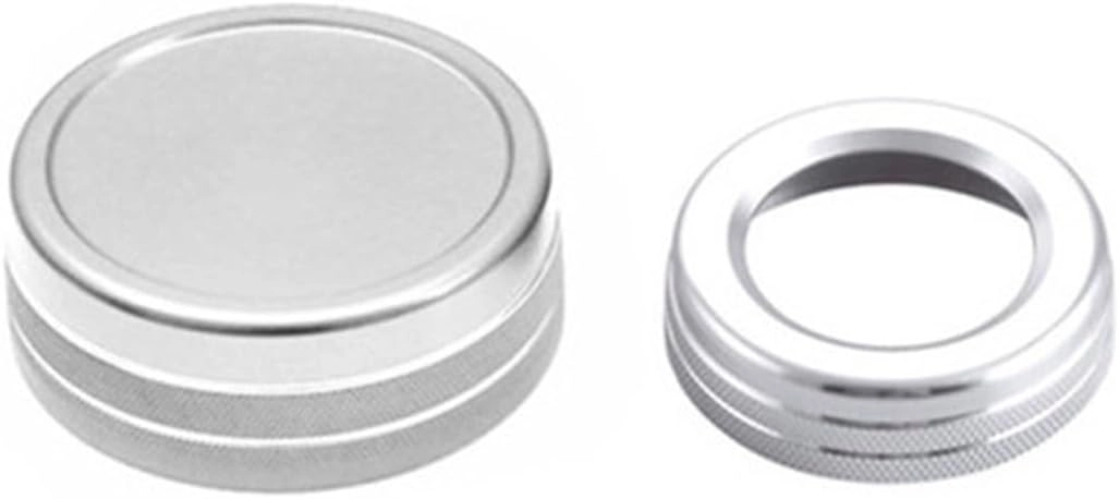 QASULER Car Multimedia Control Knob Cover - Applicable for A B CLA GLA GLE ML GL C W204 Class Silver