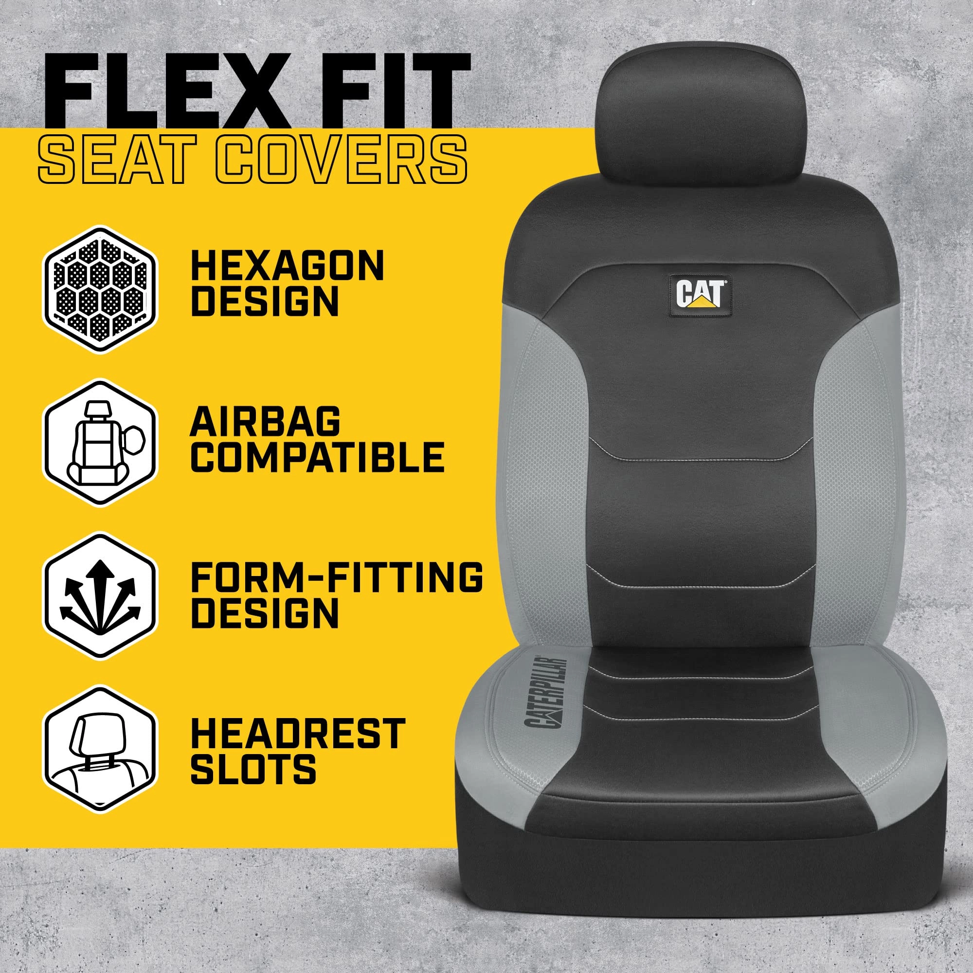 FlexFit 2-Tone Full Set - Black & Gray 60/40 Split