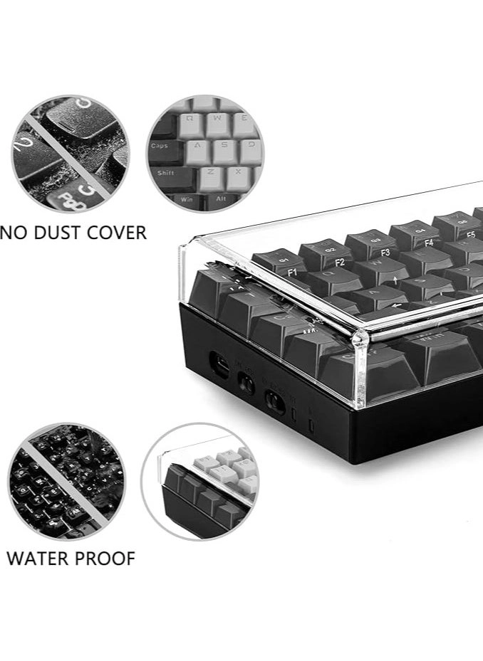 Keyboard Dust Cover - 60% Compact 61 Keys Clear acrylic