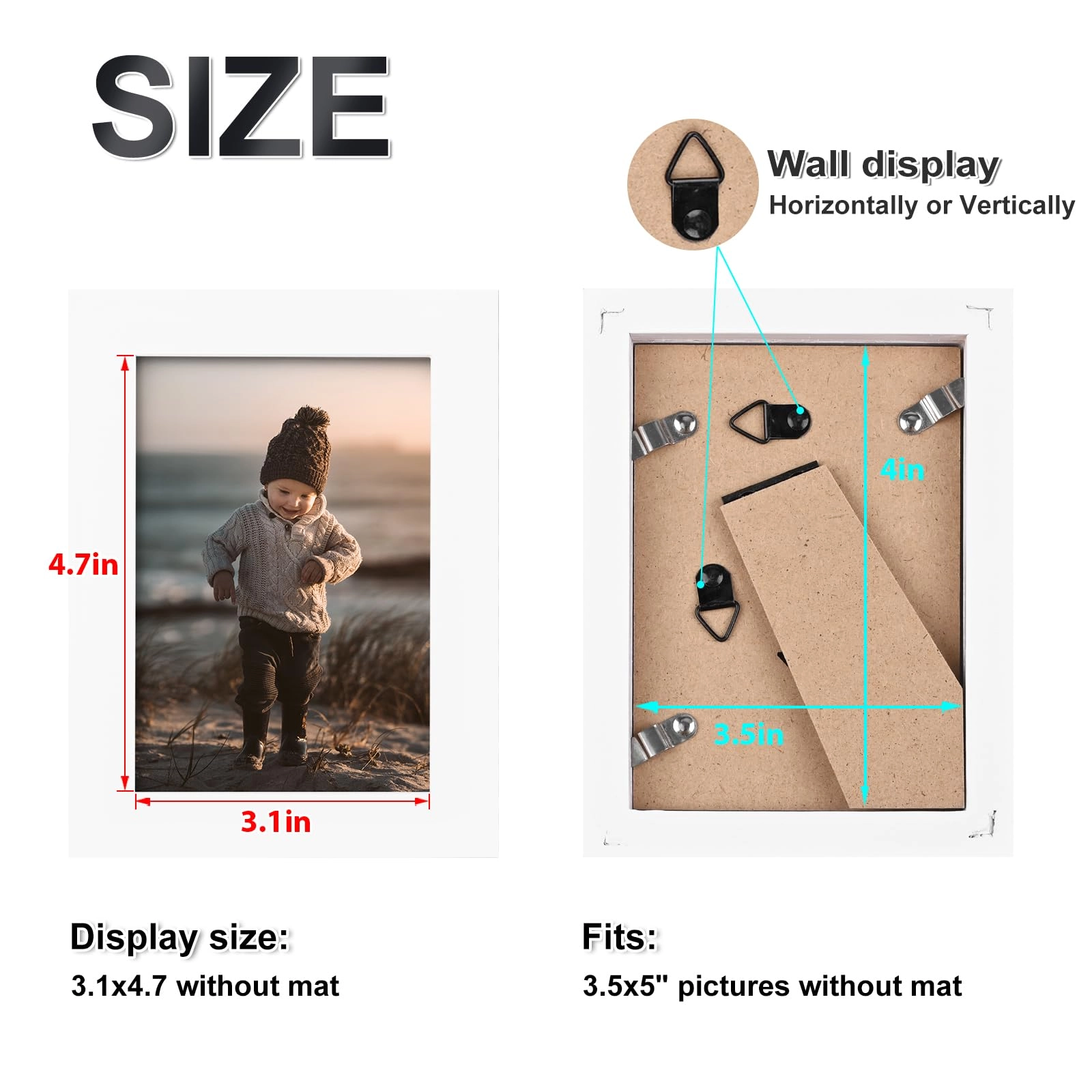 Picture Frame - 3.5x5 4 Pack