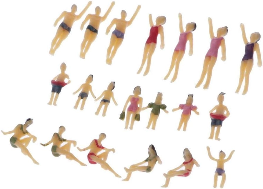 klarako People Figures - 20pcs 1:100 Colorful